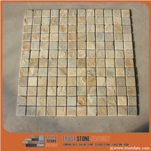 Yellow Natural Stone Mosaic,China High Quality Mosaic,Mosaic Pattern