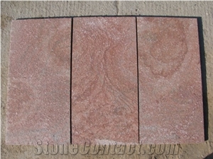 China Red Quartzite Culture Stone, Quartzite Wall Cladding, Quartzite Wall Decoration, Ledge Stone