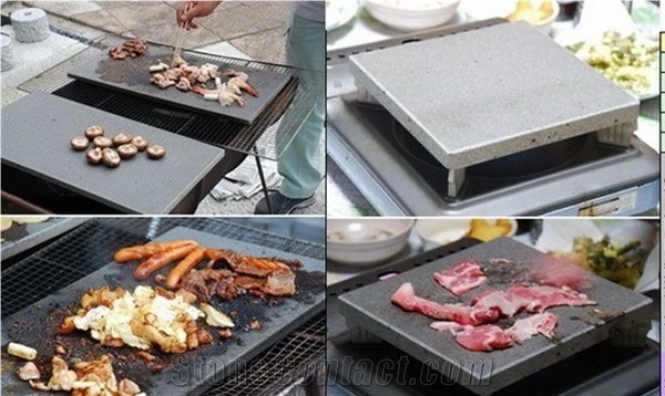 Lava Stone Bbq Plates Steak Cooking Plate