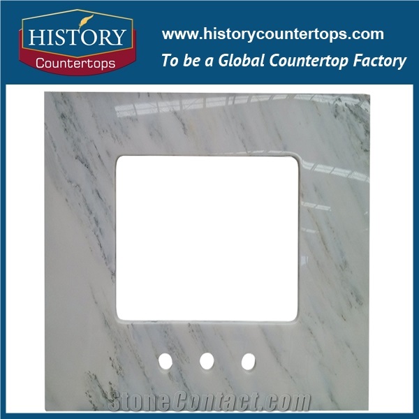Chinese Supplier,Best Quality and Low Price High Polished Natural Marble,Solid Surface Building Material for Bathroom Countertop and Custom Vanity Tops