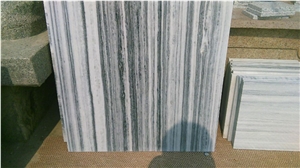 Chinese Ink Wooden / China Grey Marble Tiles & Slabs,Floor & Wall