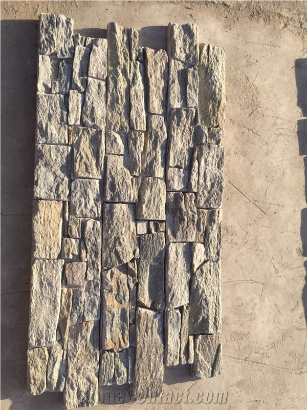 Green Cultural Cement ;Chinese Stone Veneer;Red Stacked Stone Veneer ...