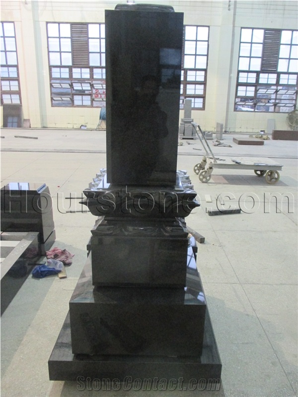 New Style Black Granite Tombstone,Granite Tombstone Monument Headstone,Granite Tombstone