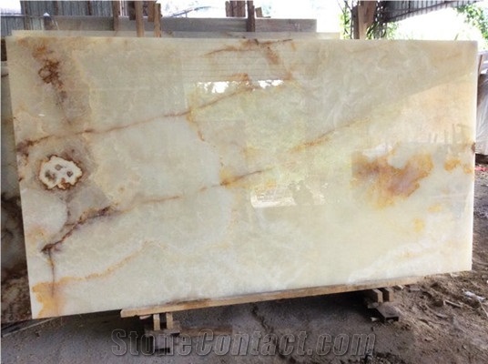 China Best White Jade Onyx Stone Slabs & Tiles