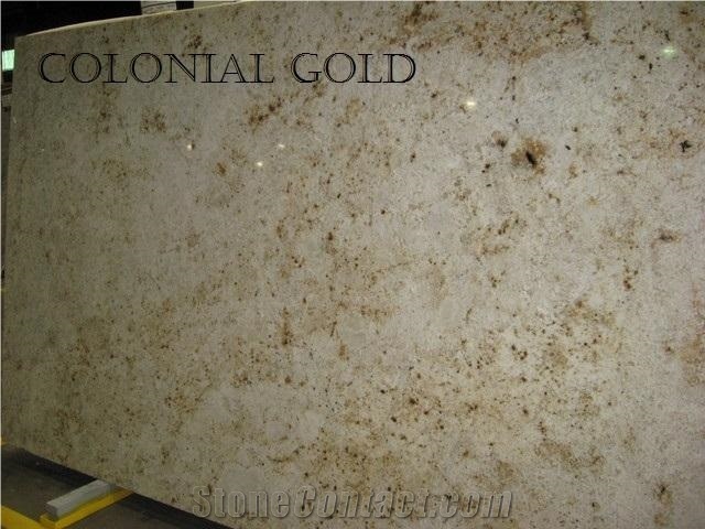 Colonial Gold Granite Slab, Yellow Gold Granite Slab