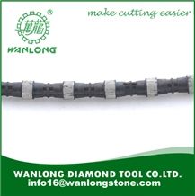 Dia:11.5mm Rubber Granite Wire Rope for Granite Quarry Cutting-Top Quality Wire Line for Granite Quarry-Wanlong Wire Saw for Granite and Limestone,Sandstone Quarry