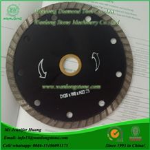 Wanlong Diamond Dry Saw Blades for Marble and Granite, Diamond Dry Cutting Blades for Marble and Granite, Marble and Granite Turbo Diamond Saw Blades