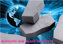 Wanlong Diamond Segment for Stone Slab Cutting, Long Lifespan Diamond Cutting Segment for Stone Block and Stone Edge Processing