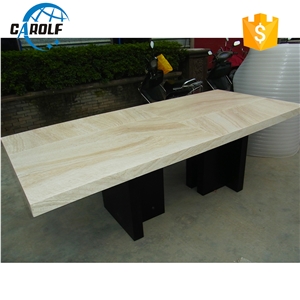 2017 Hot-Sell 8 Seaters Dining Table with Wooden Leg