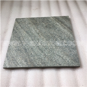 China Green Quartzite Tile Slab Indoor and Outdoor Landscaping Building Paving Stone Pattern for Wall Cladding Covering and Floor Paver