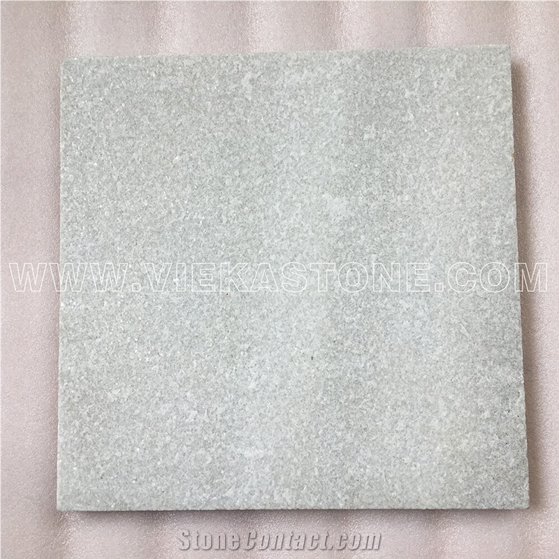 China White Quartzite Tile Slab Indoor and Outdoor Landscaping Building Paving Stone Pattern for Wall Cladding Covering and Floor Paver Flamed Nature