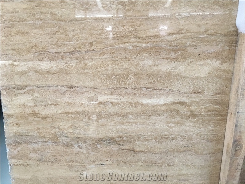 Quarry Direct Supply Iran Persian Mahallat Classic Light Beige Travertine Slab & Tile with Polish Hone Antique Cut/Rough Surface for Floor Covering Wall Cladding Countertop Vanity Step Skirting Mosaic