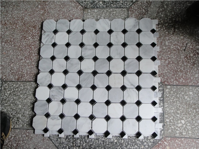 Tunisia Thala Beige Limestone Mosaic Tile Polished/Tumbled/Split Face Hexagon Shape for Indoor/Outdoor Floor Paving Wall Cladding Bathroom Washing Rm Swimming Pool