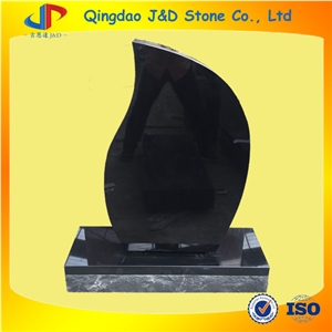 Shanxi Black Single Monument Tear Drop Design Monument