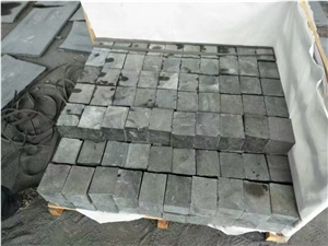 New G654 Zj Black Granite Cube Stone Flamed Surface Cut to Sizes Competitive Prices