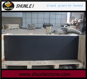 China Shanxi Black Granite Tiles,Honed Matt Finish for Walling and Flooring Tiles