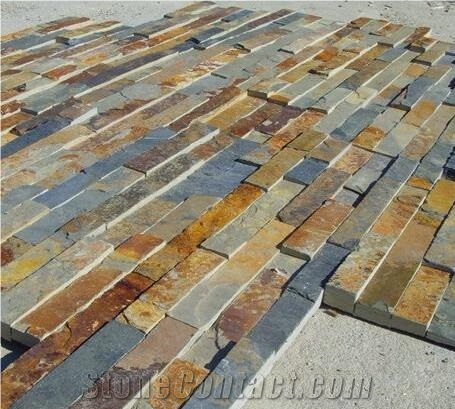 Hebei Yixian Cheap Slate Ledge Stone Tiles 60*15cm