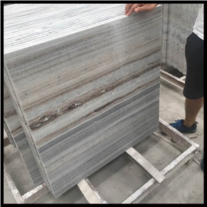 Own Factory White Wooden a Grade Honed Marble Slabs,Wooden Marble, White Wood Grain Marble, Wooden Vein White Marble Honed Slabs, Flooring Tiles