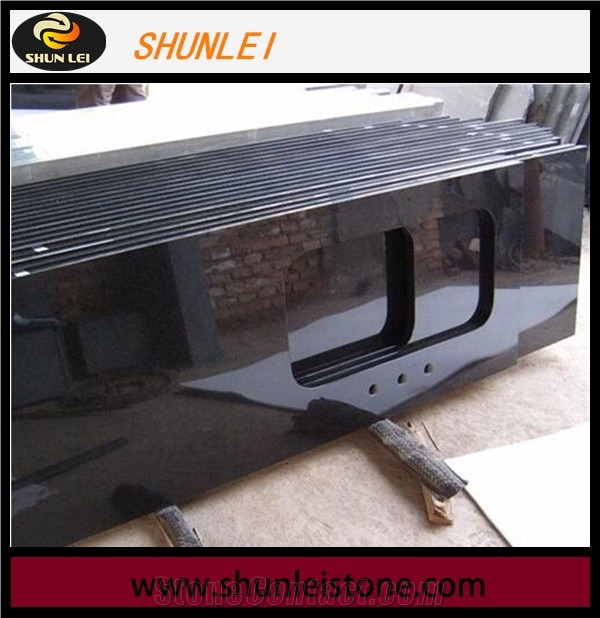 Shanxi Black Granite Kitchen Countertops,Bar Top,Desk Tops,Bench Tops, Shanxi Black Countertop, Black Granite Countertop