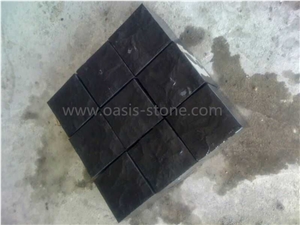 Black Paver,Tumbled Granite Cube Stone