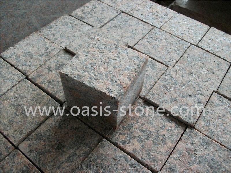 Cubestone Paving Stone Pavers Yellow Granite