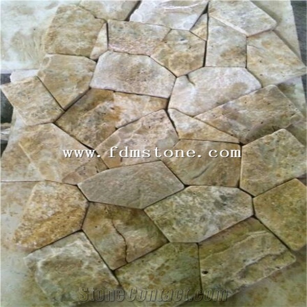 Cheap China Light Beige Yellow Limestone Walling Tiles French Pattern