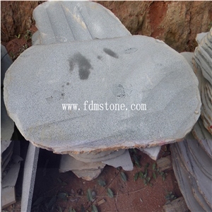 Xiamen Bluestone,Zhangpu Grey Basalt Crazy Paver,Random Stepping Stone,Grit 200# No Sawn Mark on Top