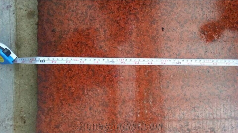 Fargo Stone Chinese Granite Slabs Supplier, Loose Loading Slabs, Peach Red and Dyed Red