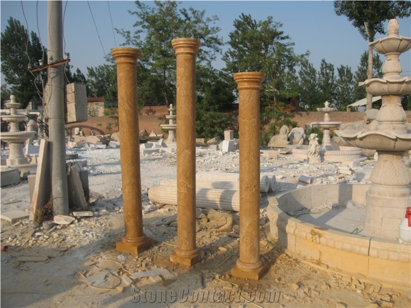 Sandstone Simple Design Soid Column Pillar