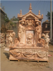 Wall Mounted Fountains, Marble Sculptured Fountains