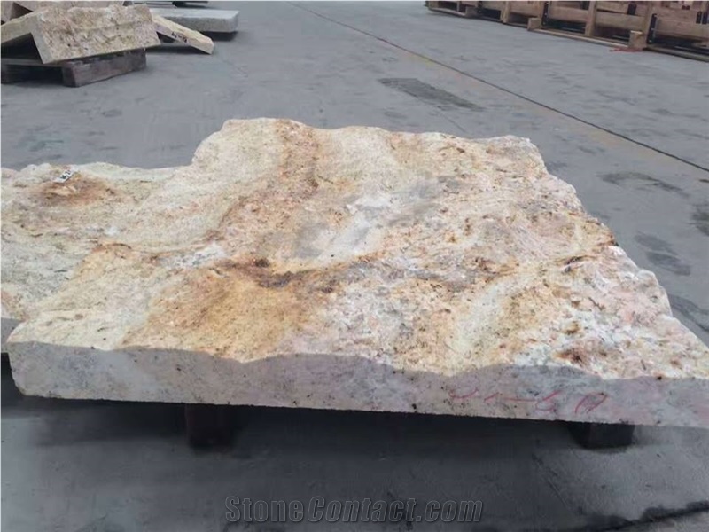 Imperial Gold Granite Natural Split Exterior Wall Cladding Tiles