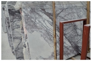 Lilac White Marble Slabs & Tiles, White Polished Marble Floor Tiles, Wall Tiles