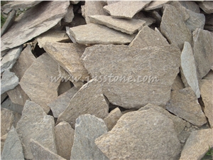 China Tiger Skin Yellow Quartzite Walling and Corners / China Yellow Quartzite Cladding / Natural Random Stone Veneer / Loose Ledgestone