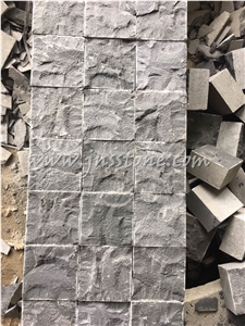 Hainan Black Basalt Cobblestone / Dark Bluestone Split Cobblestone / China Black Basalt Cobblestone / Factory Owner