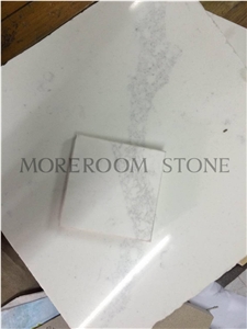 China Supplier Calacatta Marble Look White Quartz Stone Slab