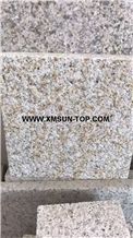 Bush-Hammered G682 Granite Cobble Stone/Yellow Rust Granite Cube Stone/Golden Yellow Granite Paving Sets/Gold Leaf China Granite Exterior Pavers/Giallo Rustic Granite Paving Stone/Stone Floor Covering