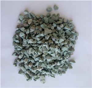 Green Aggregates& Gravels/Ocean Green Crushed Stone/Pebbles in Small Size/Small Pebble River Stone/Gravel Stone for Garden Road Paving/Aggregates for Walkway/Landscaping Stone/Garden Decoration