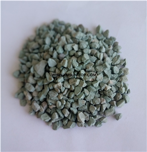 Green Aggregates& Gravels/Ocean Green Crushed Stone/Pebbles in Small Size/Small Pebble River Stone/Gravel Stone for Garden Road Paving/Aggregates for Walkway/Landscaping Stone/Garden Decoration