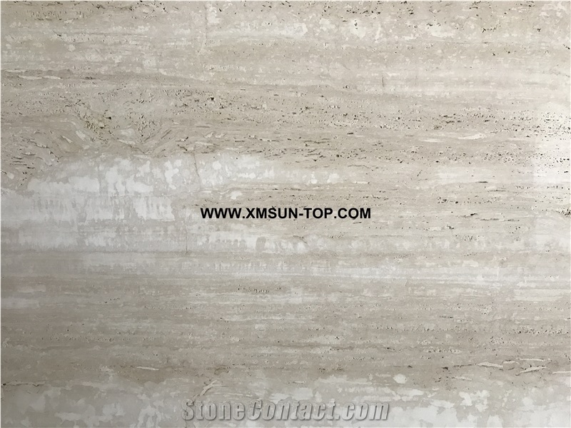 Polished Beige Travertine Slabs&Customized&Tiles/Light Beige Travertine Stone for Flooring&Floor Covering/Travertine Stone for Wall Cladding&Wall Covering/Travertine Pattern