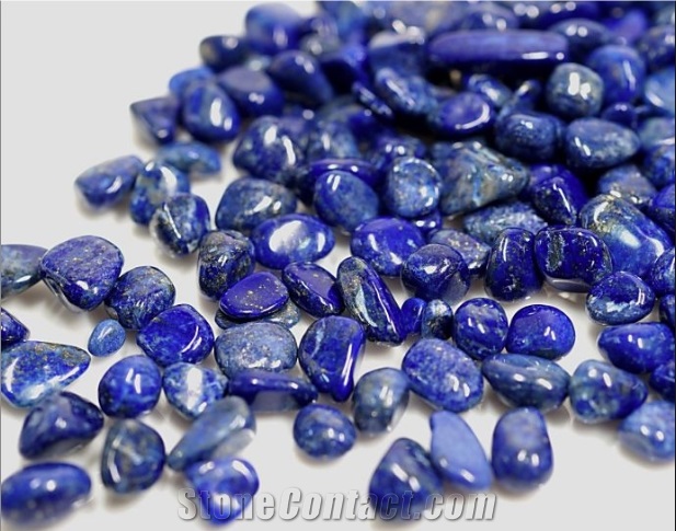 Lapis Lazuli Blue Stone,Blue Semiprecious Stone Pebble / Lapis Lazuli Gemstone Gravels / Backlit Blue Natural Semiprecious Lapis Lazuli Stone