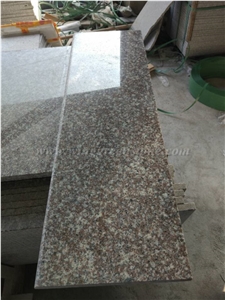 G664 Granite Polished/Pink Granite/China Pink Granite Steps & Risers, Treads and Threshold, Xiamen Winggreen Manufacture