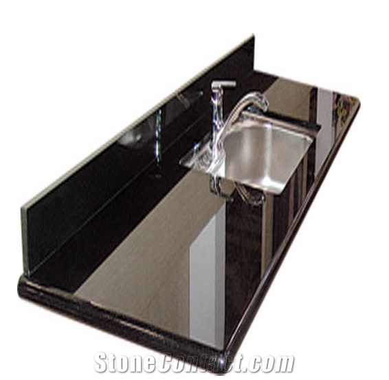 Kitchen Countertop/Granite Kitchen Countertop / Kitchen Bar Top / Black Color Countertop / Kitchen Worktops
