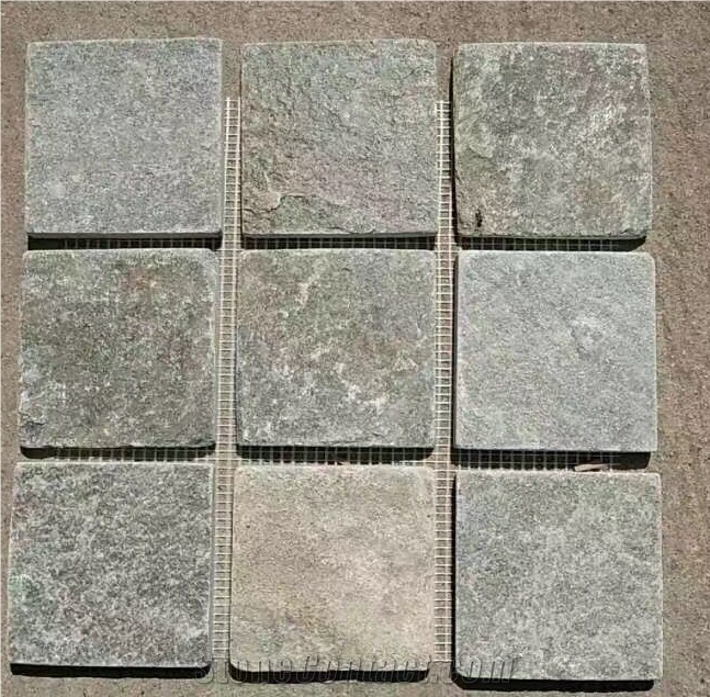 Quartzite Mosaic /Split Face Mosaic / Wall Mosaic /Grey Quartzite Mosaic