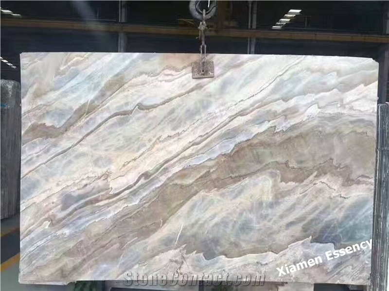 Polished Roman Impression Marble, China Wooden Marble Slabs