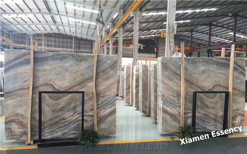 Polished Troya White Marble Onyx Slabs for Wall