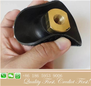 100mm 5/8"-11 Soft Copper Velcro Backer Pad