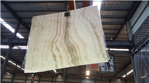 Beige Onyx Slabs&Tiles for Wall Covering, Wall Tiles, Floor Covering, Slab for Countertop