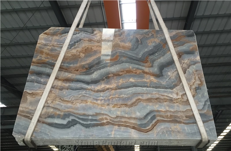Blue Galaxy Marble Slabs Blue Marble from China Monet Sky for Wall Coverings Floor Coverings /Tabletop