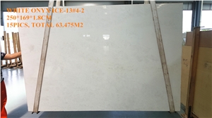Pure White Onyx Slabs;Pure White Onyx Tiles;White Onyx Wall Coverings;Bookmatch Onyx Pattern