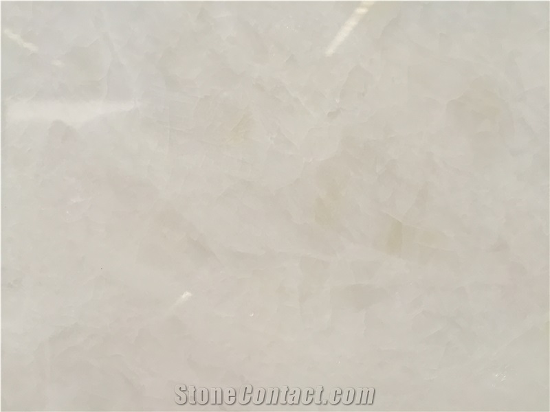 Pure White Onyx Slabs;Pure White Onyx Tiles;White Onyx Wall Coverings;Bookmatch Onyx Pattern